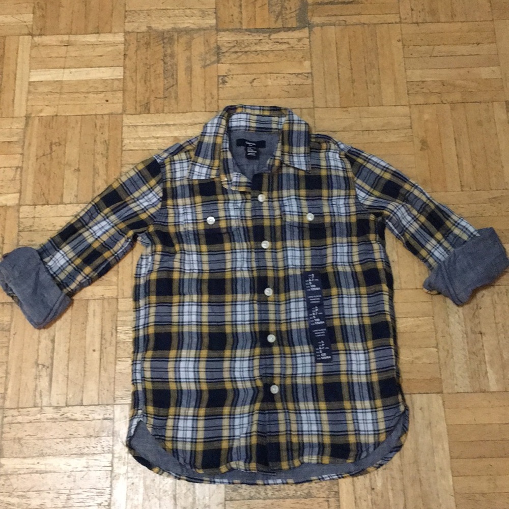 Double Weave Convertible Plaid Shirt